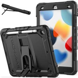 TechGear [ArmourSHIELD Case] Full Body Tough Rugged Case with Folding Stand Screen Protector iPad 10.2"